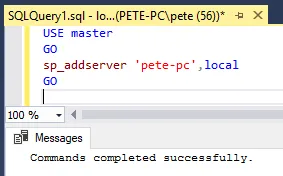 sp_addserver example