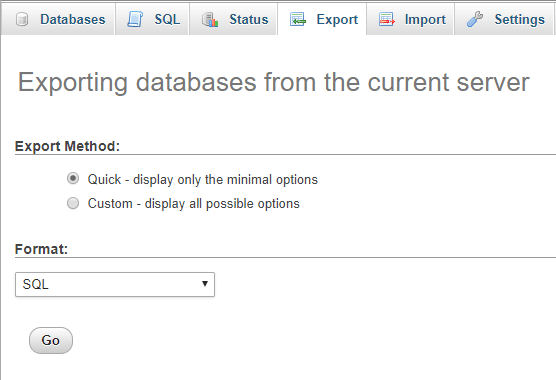 sitesucker wordpress database