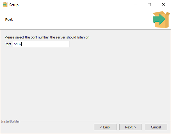 PostgreSQL Port Number