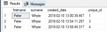 SQL Insert Identity Gap