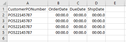 Copy SQL Date tp Excel