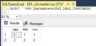 Verify SQL Restore Data 2