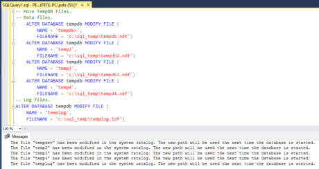 How to Move Temp DB Files in SQL Server - SQL DBA Blog
