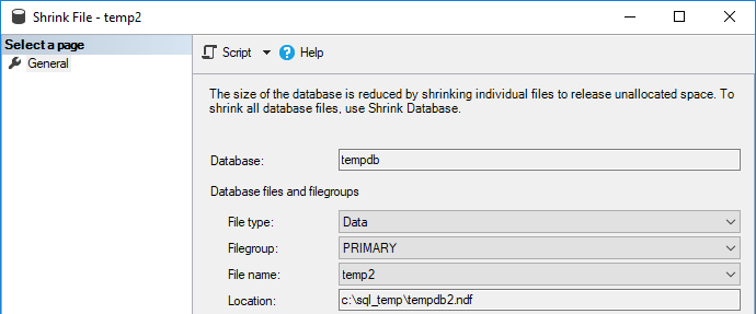 Shrink TempDB Files in SQL Server