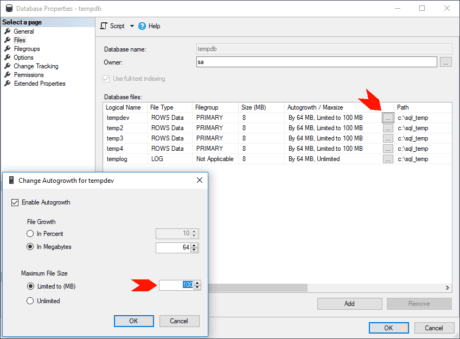 database mail maximum file size