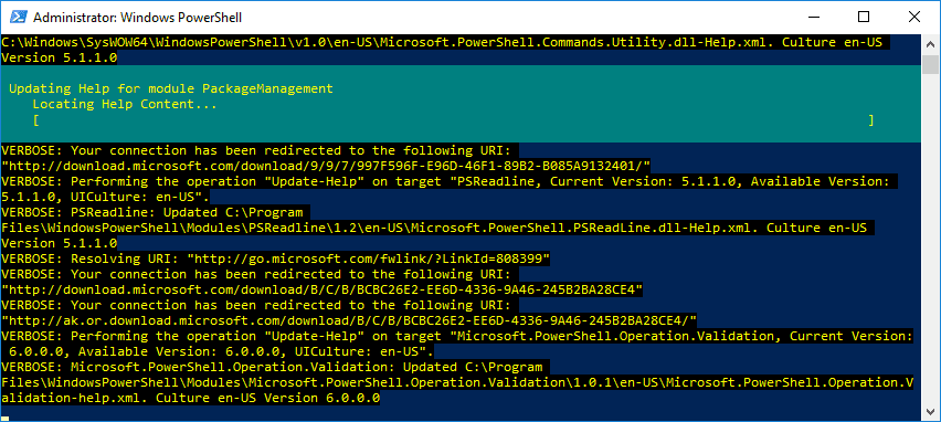 Update-Help PowerShell