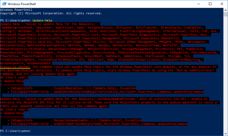 Updating Help Documentation in PowerShell - SQL DBA Blog