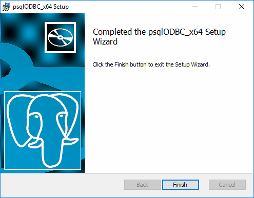psqlODBC Install Wizard