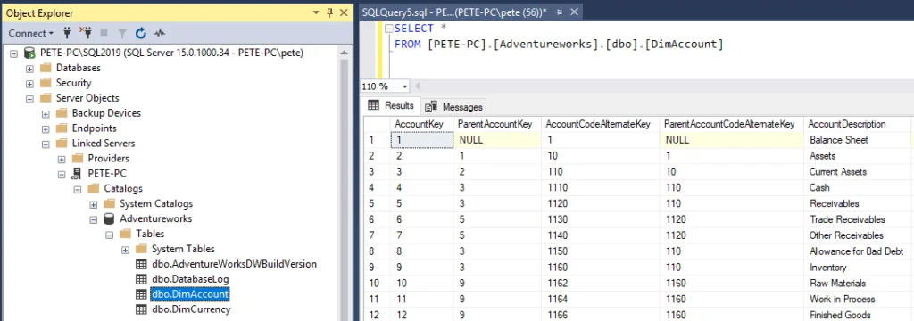 Query Linked Server