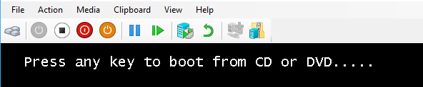 Hyper-V boot from CD