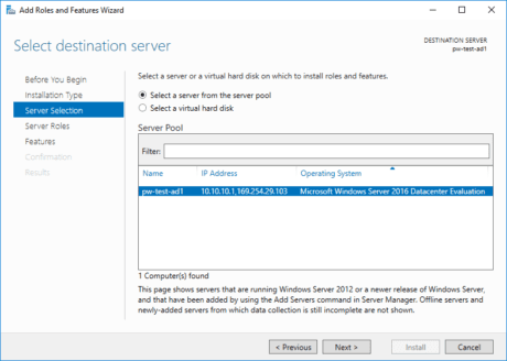Installing Active Directory on Windows Server 2016 - SQL DBA Blog