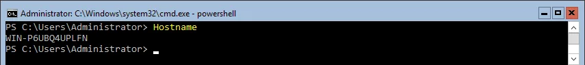 PowerShell Get Hostname