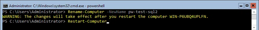 PowerShell Rename-Computer