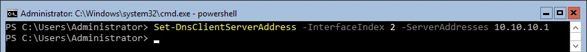 PowerShell Set-DNSClientServerAddress