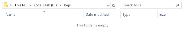 c:\logs windows