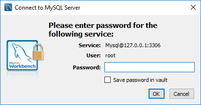 MySQL Workbench New Connection Password