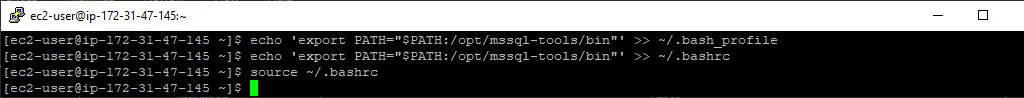 Linux Add MSSQL-Tools to PATH