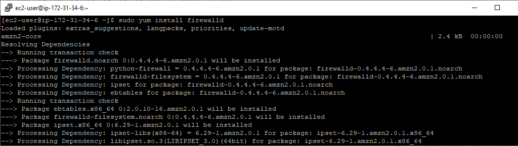 Linux Yum Install Firewalld