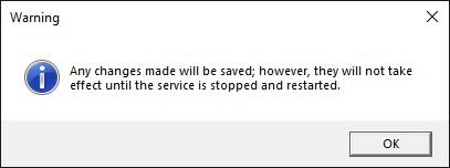 SQL Server Changes on Next Service Restart