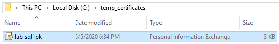 Certificate File Windows Explorer