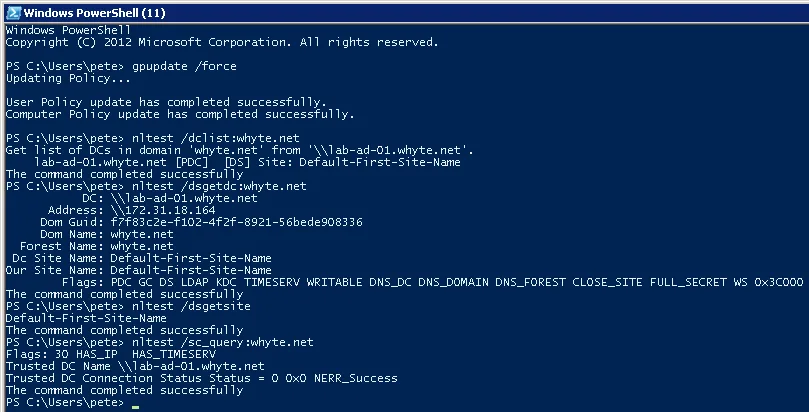 gp update force working example