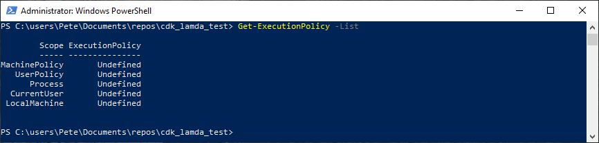 Get-ExecutionPolicy -List