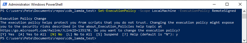 Set-ExecutionPolicy PowerShell