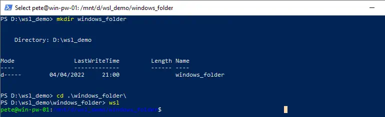 PowerShell Terminal Open WSL