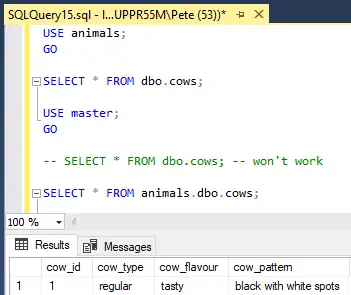SQL Use Example
