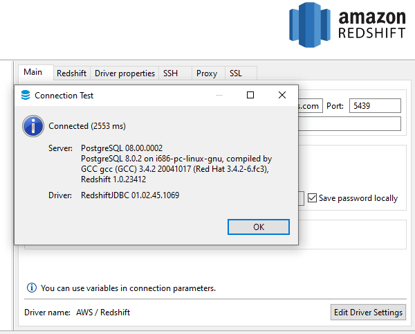 installing amazon redshift jdbc on windows