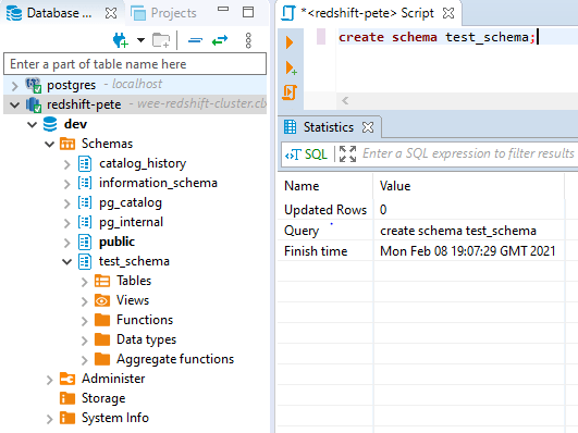 amazon redshift jdbc did not return connection