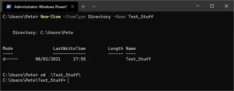 Create New Folder PowerShell
