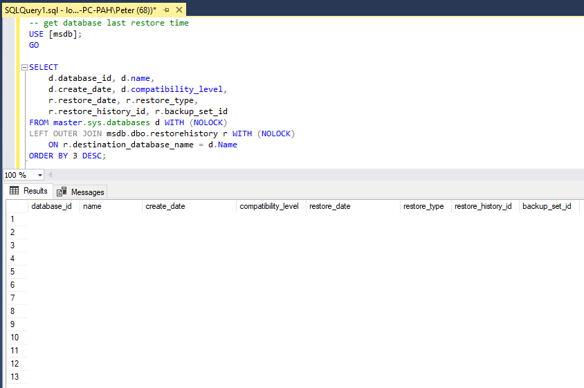 Get Last Database Restore DateTimes In SQL Server MSSQL DBA Blog