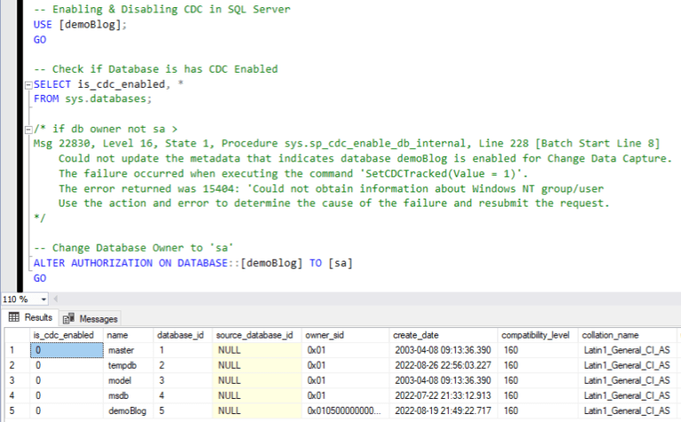 How to Enable CDC in SQL Server - MSSQL DBA Blog