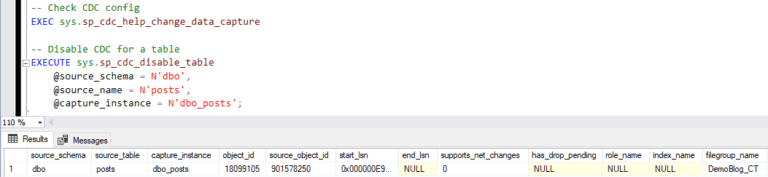 Disabling Change Data Capture in SQL Server - MSSQL DBA Blog