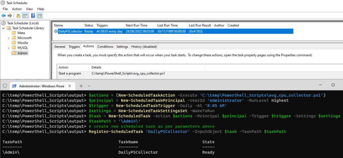 How To Automate PowerShell Scripts With Task Scheduler - MSSQL DBA Blog