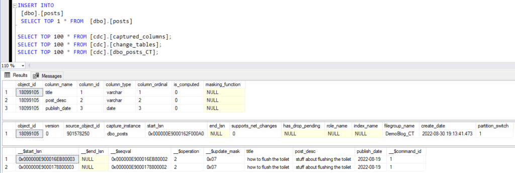 Verify CDC is working