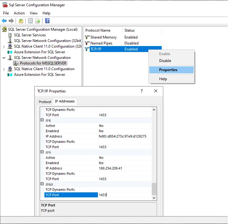 SQL Server Check Default Port