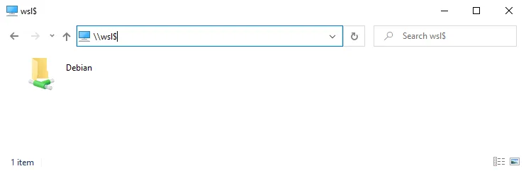 WSL Windows File Explorer