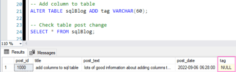 How to Add Columns to Tables in SQL Server - SQL DBA Blog