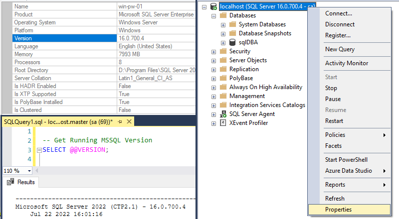 How to Check SQL Server Version
