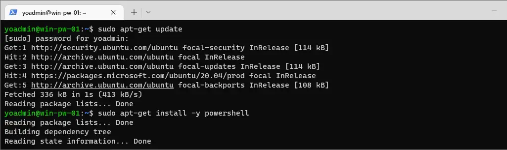 Ubuntu Install PowerShell